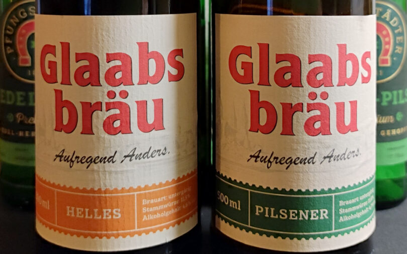 Glaabsbräu, zwei Sorten Bier